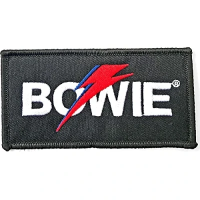 Afbeelding van David Bowie Flash Logo Patch Zwart