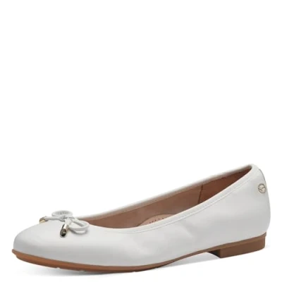 Afbeelding van Tamaris 8 82102 42 ballerina&#039;s voor dames, Wit.