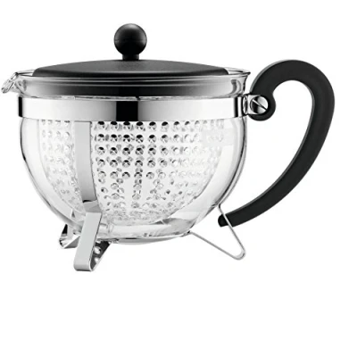 Afbeelding van Bodum 1970 01 Chambord theepot kunststof zeef 1,3 l zwart