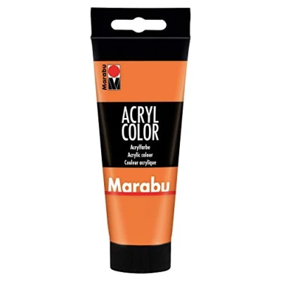 Afbeelding van Marabu acrylverf op waterbasis, sneldrogend, lichtecht, waterbestendig, gebruik met kwast en spons canvas, papier hout, 100 ml