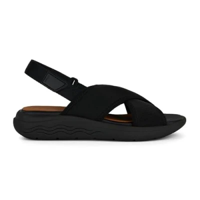 Afbeelding van Geox D Spherica Ec5 sportsandalen voor dames, zwart.