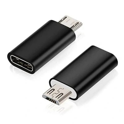 Afbeelding van BabyElf 2 stuks USB C aansluiting naar micro stekker, compatibel met Galaxy S7/S7 Edge, Nexus 5/6 en apparaten