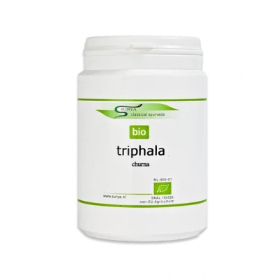 Afbeelding van Surya Triphala churna bio 100 gram
