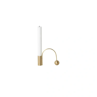 Afbeelding van Ferm LIVING Balance Kandelaar 9 Cm Goud