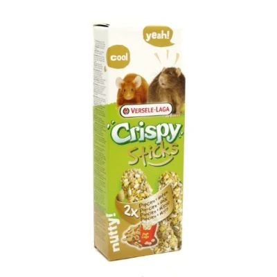Afbeelding van Versele Laga Crispy Sticks Rat&amp;Muis Knaagdiersnack Popcorn 2x55 g