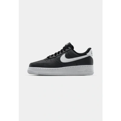 Afbeelding van Nike Sportswear AIR Force 1 &#039;07 Sneakers laag, Heren, Maat: 39, Black/white Leer en imitatieleer