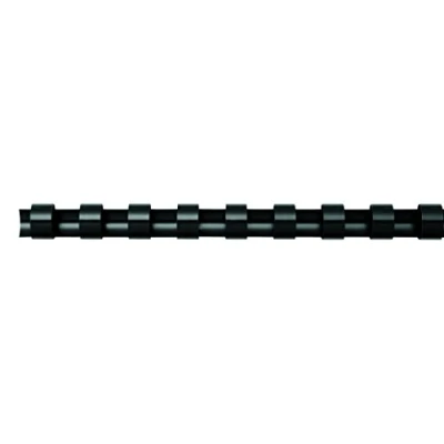 Afbeelding van Fellowes bindruggen, pak van 50 stuks, 22 mm, zwart bindruggen