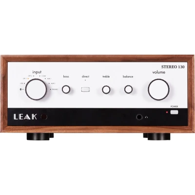 Afbeelding van Leak Stereo 130 Moderne geïntegreerde versterker Bluetooth streaming MM phono ingang Walnoot