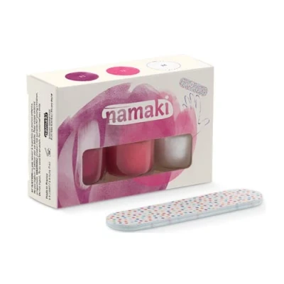 Afbeelding van Namaki Fruit Sorbet Biologische nagellak voor kinderen, 3 stuks, op waterbasis, peelbare formule met nagelvijl, x 7,5 ml
