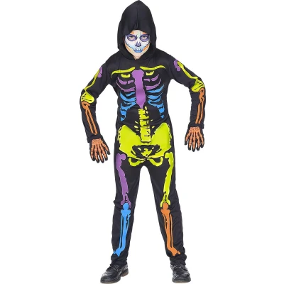 Afbeelding van Widmann 70275 Skeletkostuum voor kinderen, jongens, meerkleurig