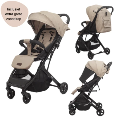 Afbeelding van 60, Korting: Novi Baby Buggy Travel Go Premium Solid Sand