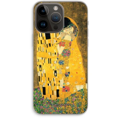 Afbeelding van Case Company® hoesje geschikt voor iPhone 14 Pro Max Der Kuss Soft Cover Telefoonhoesje Bescherming aan alle Kanten en Schermrand