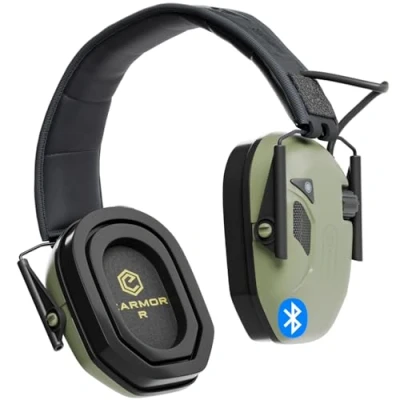Afbeelding van Earmor M300T Elektronische gehoorbescherming hoofdtelefoon met bluetooth voor jacht en schieten, dempingswaarde, dynamische ruisonderdrukking, SNR 29 dB, groen