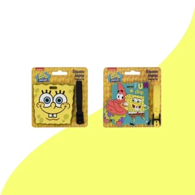 Afbeelding van SpongeBob Kofferlabel Set van 2 Reis label