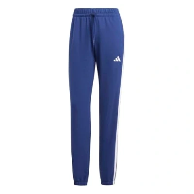 Image de adidas Femme ESSENTIALS 3 STRIPES FRENCH TERRY CUFFED PANTS, Dark Blue/White, XL