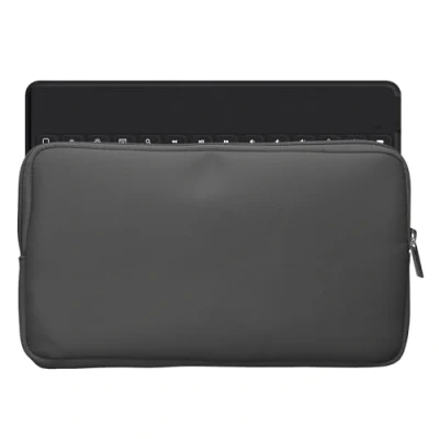 Afbeelding van kwmobile toetsenbord hoes geschikt voor Logitech KEYS TO GO hoesje Nylon keyboard beschermhoes Reis case met rits Keyboards cover in donkergrijs