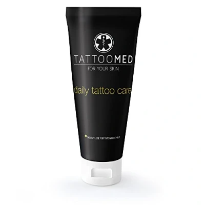 Image de TattooMed Crème Daily Tattoo Care, Soin des peaux tatouées, Emballage unique (1 x 100 ml)