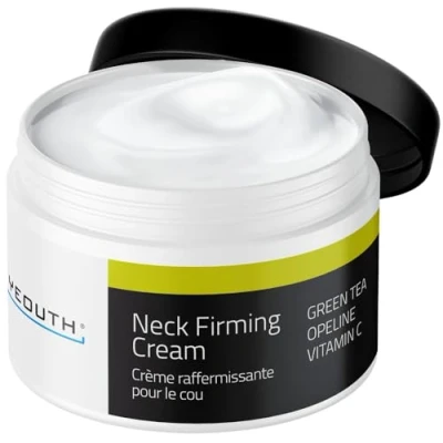 Afbeelding van YEOUTH Verstevigende nek Créme, Anti Aging Rimpel Créme Moisturizer, Huid Verstrakkend, Helpt met een Dubbele Kin, Kalkoen Verstrakker, Repareer Hangende Groene Thee, Agireline, Vitamine C, Gemaakt in de USA GEGARANDEERD (2oz)