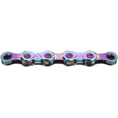 Afbeelding van KMC X12 Aurora Blauw 126 schakels Fietsketting met Double X Bridge 12 speed