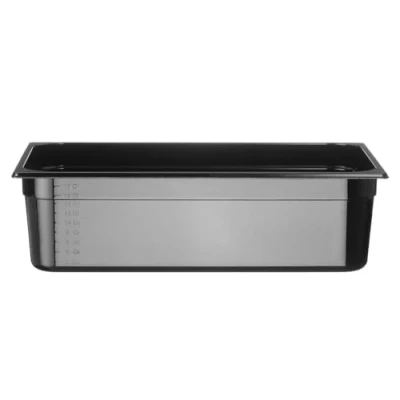 Afbeelding van Hendi Gastronormbak 1/1, Polycarbonaat, Zwart, 15 cm diepte, 32,5(b)x53(d)x15(h)cm, 862216