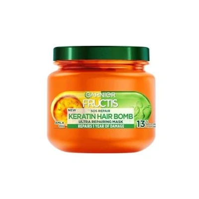 Afbeelding van GARNIER Fructis SOS Repair Keratine Hair Bomb Haarmasker, 320 ml