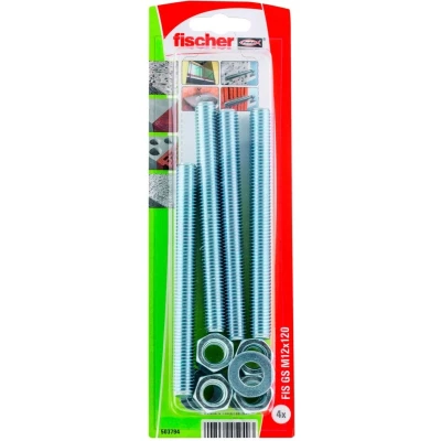Afbeelding van Fischer FIS GS draagstangen M12x120Kmm verzinkt (Per 4 stuks)