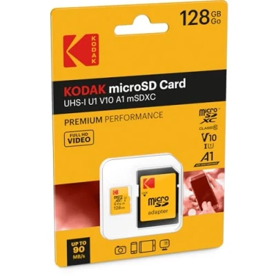 Image de Kodak Carte mémoire flash (adaptateur microSDXC vers SD inclus(e)) 128 Go UHS Class 1 / Class10 580x I