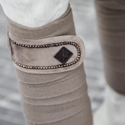 Image de Kentucky Bandages Polar Fleece velours Pearls Beige Full