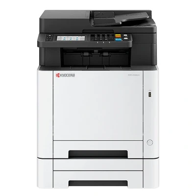 Image de Kyocera ECOSYS MA2600CWFX Imprimante multifonctions couleur laser Legal (216 x 356 mm)/A4 (210 297 mm) (original) A4/Legal (support) jusqu&#039;à 26 ppm (copie) (impression) 300 feuilles 33.6 Kbits/s hôte USB, USB 2.0, G