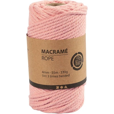 Afbeelding van CC Macramékoord 4 mm 55 m Roze
