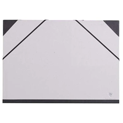Image de Clairefontaine 44614C Un carton à dessin fermeture élastiques 32x45 cm, Gris