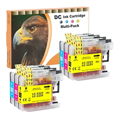 Afbeelding van D&amp;C Inktcartridge compatibel voor Brother LC 123 LC123 XL DCP J132W J150 Series J152W J152WR J172W J4110DW J4110W J552DW J752DW MFC J66920DW (6 stuks)