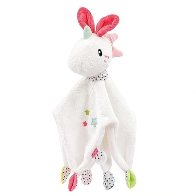 Image de Fehn Doudou bébé licorne pour nouveau né avec attache tétine Marionnette d&#039;aide à l&#039;endormissement bébés et jeunes enfants dès 0+ mois