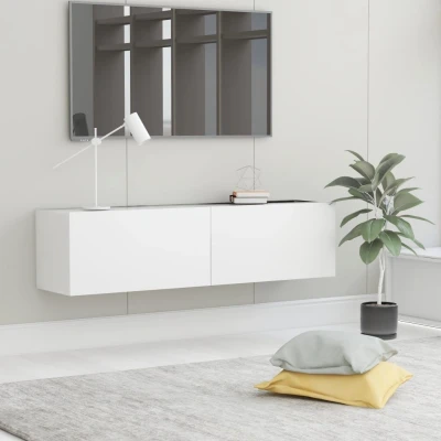 Afbeelding van Tv meubel 120x30x30 cm spaanplaat wit