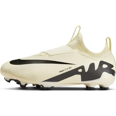 Afbeelding van Nike Performance JR ZOOM Mercurial Vapor 15 Academy MG Unisex Voetbalschoenen met kunststof noppen voor kinderen, Maat: 28.5, Lemonade/black