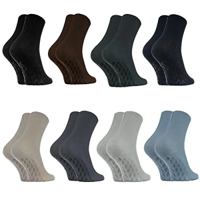 Afbeelding van Rainbow Socks Diabetische sokken voor dames en heren, zonder elastiek, antislip, ABS, 8 x klassieke kleuren