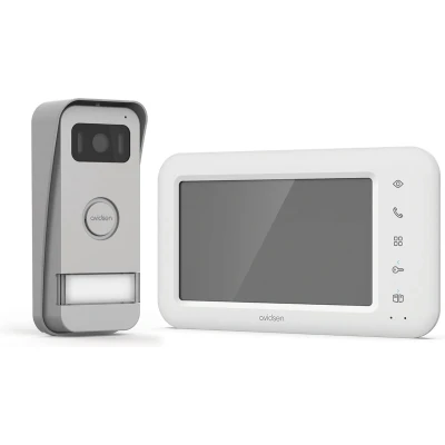 Afbeelding van Avidsen ELIA Complete set voor Video deurintercom Kabelgebonden Wit, Aluminium