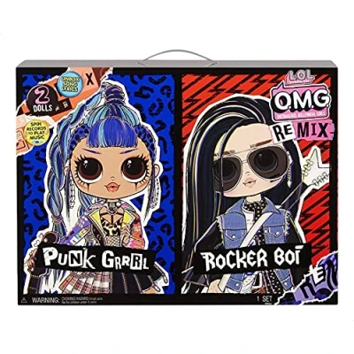 Afbeelding van L.O.L. Surprise! O.M.G. Remix Rocker Boi en Punk Grrrl 2Pack Modepop