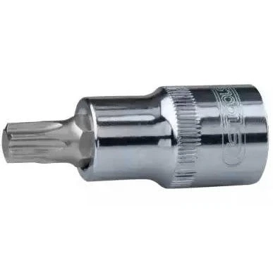Afbeelding van KS TOOLS 918.1626 Steeksleutelelement DIN3120, ISO1174 T40 Chroom vanadium staal Torx gekarteld