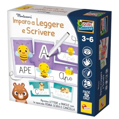 Afbeelding van Lisciani Montessori spellen Ik leer lezen en schrijven, meerkleurig, 100460