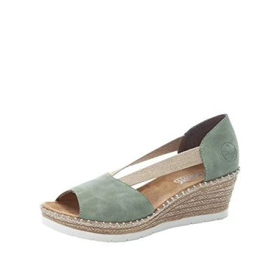 Afbeelding van Rieker sandalen dames 619x1, Groen
