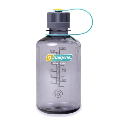 Afbeelding van Nalgene Narrow Mouth Sustain Drinkfles 500 Ml Aubergine Grijs Drinkflessen