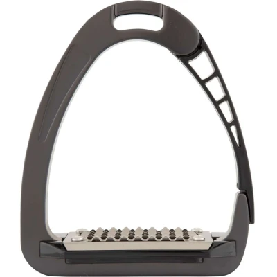 Afbeelding van Acavallo Stijgbeugels Arena Alupro Charcoal/Zwart 12cm