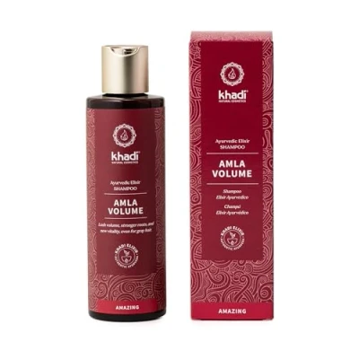 Image de khadi AMLA volume Shampooing Élixir Ayurvédique, un intense, des racines fortifiées et plus de vitalité, y compris pour les cheveux gris, 100% naturel vegan, Cosmétiques naturels, 200ml