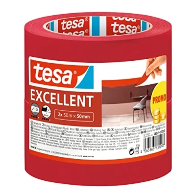 Afbeelding van tesa EXCELLENT 56549 00000 00 Maskeertape Rood (l x b) 50 m mm 2 stuk(s)