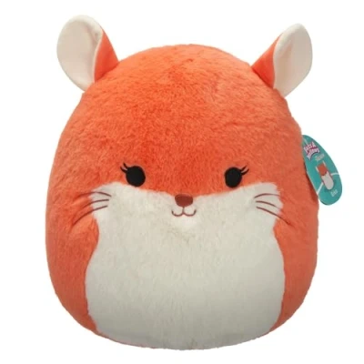 Afbeelding van Squishmallows FuzzAMallows Erica la Chinchilla pluche dier, 30 cm, zeldzaam exclusief origineel 2024