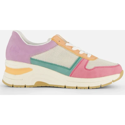 Afbeelding van Rieker Sneakers laag, Dames, Maat: 40, Others Kunststof