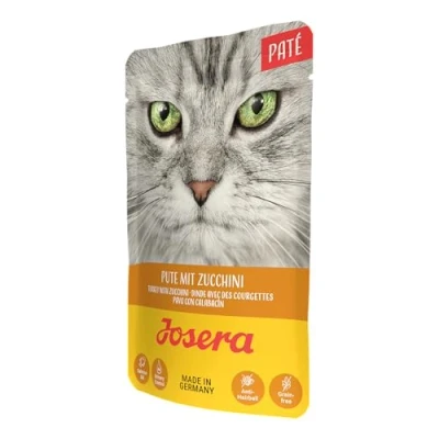 Afbeelding van 16x85g Kalkoen met Courgette Josera Paté Kattenvoer nat