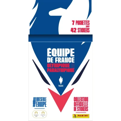 Image de Carte à collectionner Panini Blister 7 pochettes Équipe de France Jeux Olympiques et Paralympiques 2024