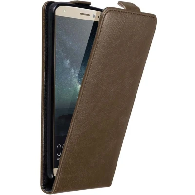 Afbeelding van Cadorabo Hoesje geschikt voor Huawei MATE S in KOFFIE BRUIN Beschermhoes flip design Case Cover met magnetische sluiting